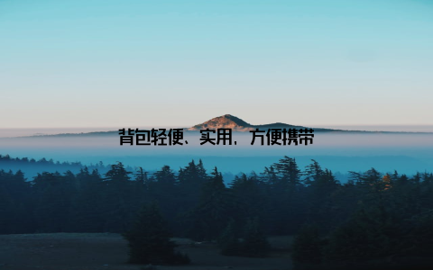 背包轻便、实用, 方便携带