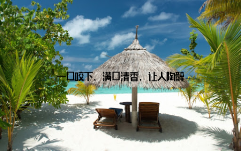 一口咬下, 满口清香, 让人陶醉