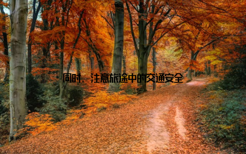 同时, 注意旅途中的交通安全