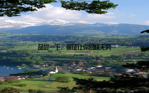 品尝一下, 保证让你回味无穷